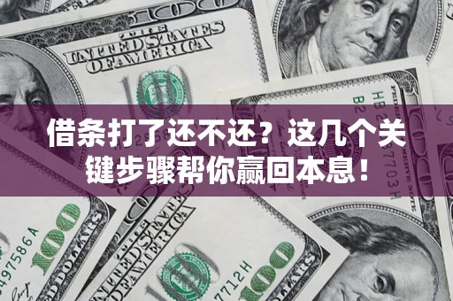 济南借条打了还不还？这几个关键步骤帮你赢回本息！
