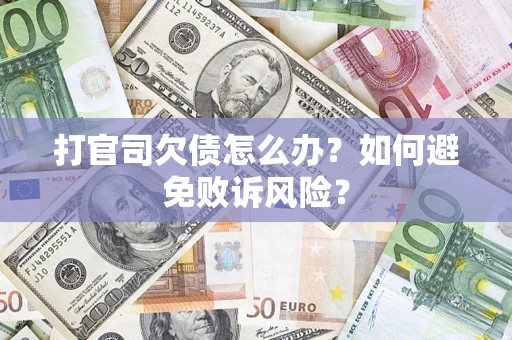 济南打官司欠债怎么办？如何避免败诉风险？
