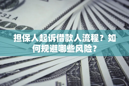 济南担保人起诉借款人流程？如何规避哪些风险？